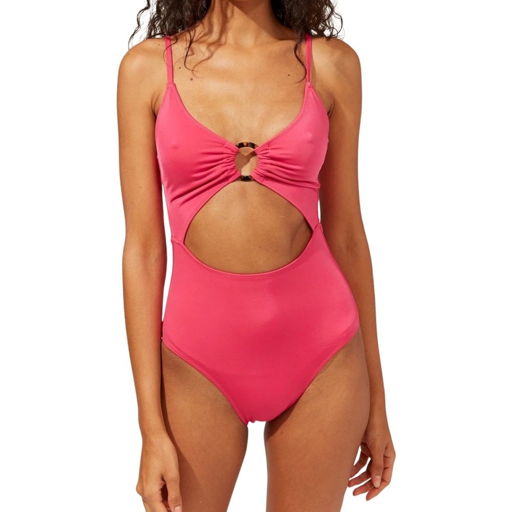 SOLID & STRIPED Pink One Piece Swimsuit